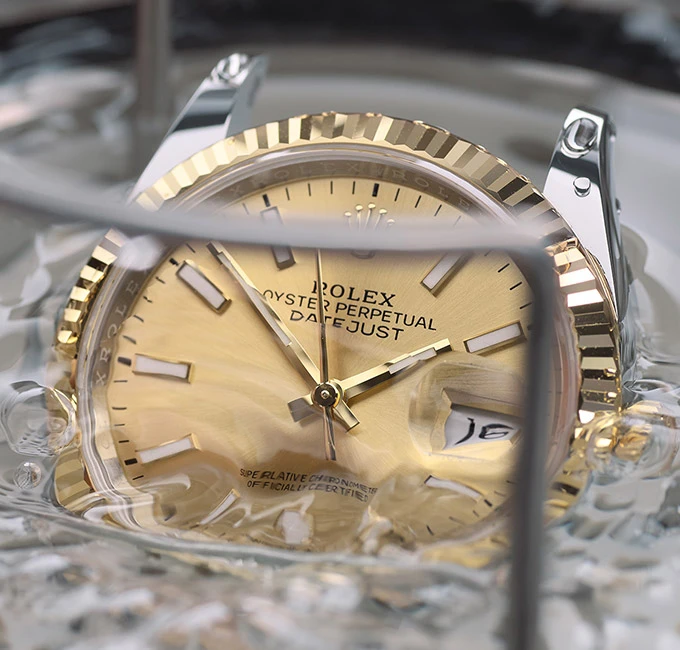 rolex servicing procedure waterproofness test portrait